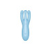 Кліторальний смарт вібратор Satisfyer Threesome 4 Blue з трьома пальчиками