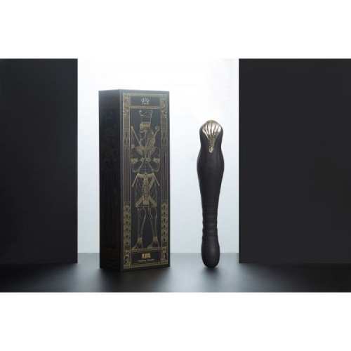 Вибромассажер с фрикциями и управлением со смартфона Zalo King Черный