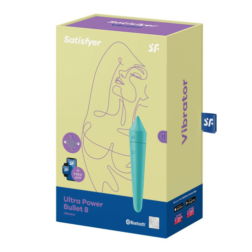 Смарт-минивибратор Satisfyer Ultra Power Bullet 8 Бирюзовый