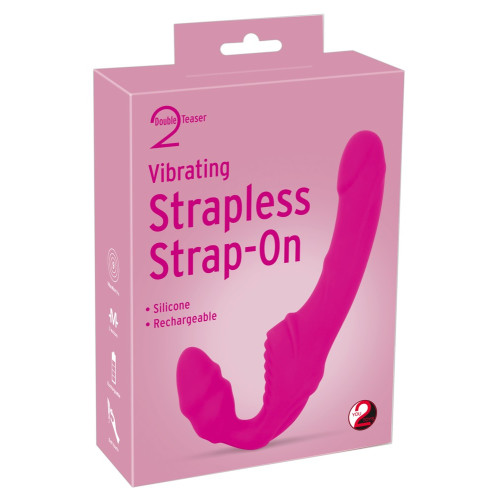 Женский страпон You2Toys Vibrating Strapless Strap-On Pink