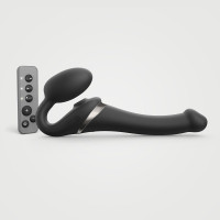 Безременный вибрострапон с вакуумной стимуляцией Strap-On-Me MULTI ORGASM Black S, регулируемый Безременный вибрострапон с вакуумной стимуляцией Strap-On-Me MULTI ORGASM Black S, регулируемый
