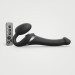 Безременный вибрострапон с вакуумной стимуляцией Strap-On-Me MULTI ORGASM Black S, регулируемый