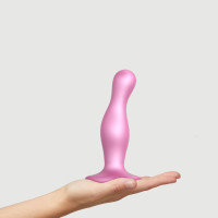 Насадка для страпона Strap-On-Me Dildo Plug Curvy Rose Dragee Metallic M Насадка для страпона Strap-On-Me Dildo Plug Curvy Rose Dragee Metallic M