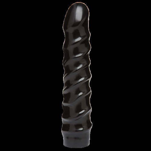 Дилдо Doc Johnson CodeBlack - 8 Inch Raging Vac-U-Lock со стимулирующим рельефом, диаметр 3,8 см