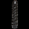 Дилдо Doc Johnson CodeBlack - 8 Inch Raging Vac-U-Lock со стимулирующим рельефом, диаметр 3,8 см