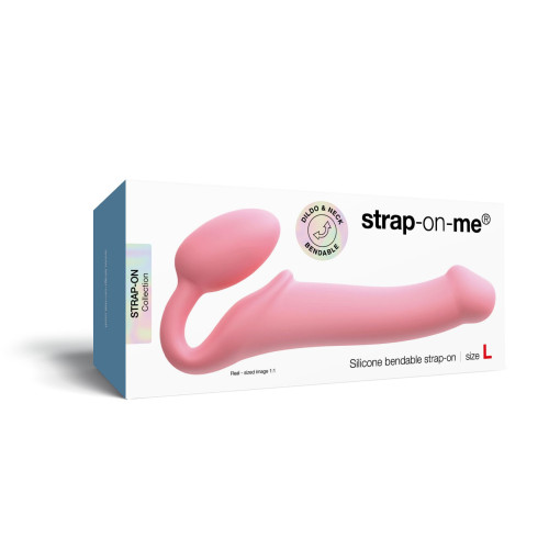 Безремінний страпон Strap-On-Me Rose L, повністю регульований, діаметр 3,7 см