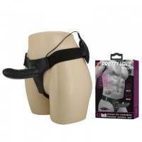 Мужской страпон Pretty Love Marvin Strap-On Harness Vibrating Черный 16.2 см