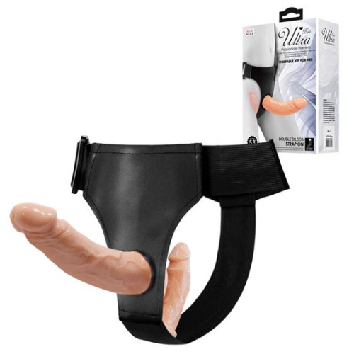 Страпон LyBaile Ultra Double Dildos Strap On 13.5 см