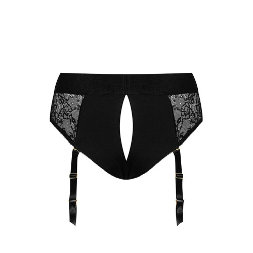 Мереживні труси для страпону з підв'язками для панчох Strap-On-Me DIVA HARNESS M