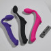 Безремневой страпон с вибрацией Strap-On-Me Vibrating Fuchsia L, диаметр 3,7 см, пульт ДУ, регулируемый
