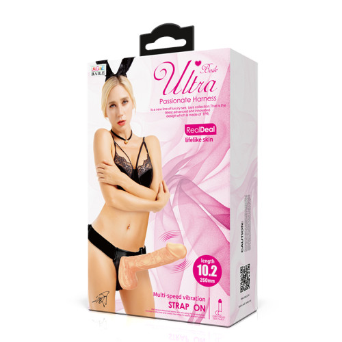 Страпон LyBaile Ultra Multi-Speed Vibration Strap On 10.2