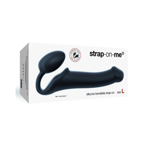 Безремневий страпон Strap-On-Me Чорний XL