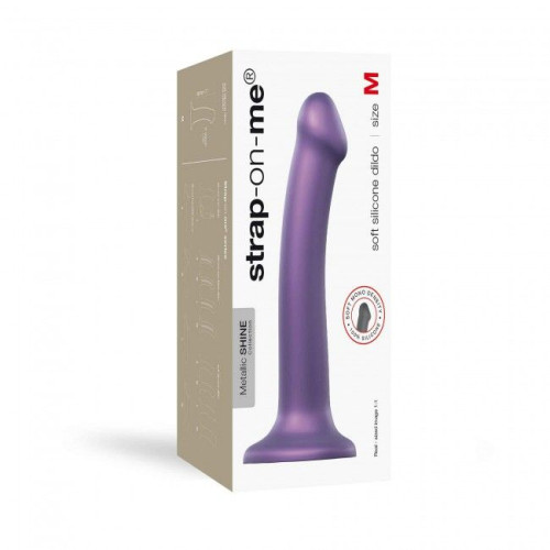 Насадка для страпону Strap-On-Me Mono Density Dildo Фіолетова M
