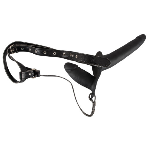 Жіночий страпон You2Toys Double Strap On Black Silicone