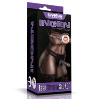 Страпон LoveToy Ingen Easy Strap-On Set 7 Black Страпон LoveToy Ingen Easy Strap-On Set 7 Black