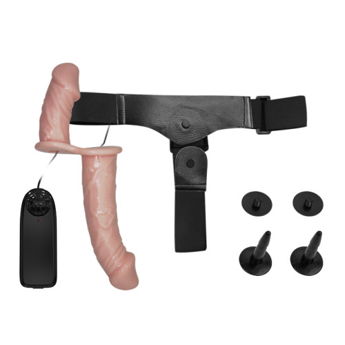 Страпон LyBaile Ultra Vibrating Dual Penis Strap On