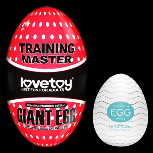 Мастурбатор LoveToy Traning Master Giant Egg Masturbator Red