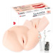 Мастурбатор-полуторс Kokos Samanda 2WayPlus с вибрацией и массажем, два входа: вагина и попка