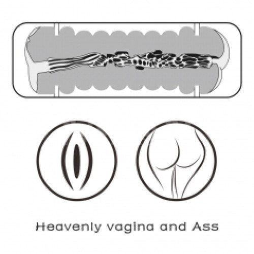 Мастурбатор LoveToy VirginLoveToySkin Blowout Stroker Vagina and Ass