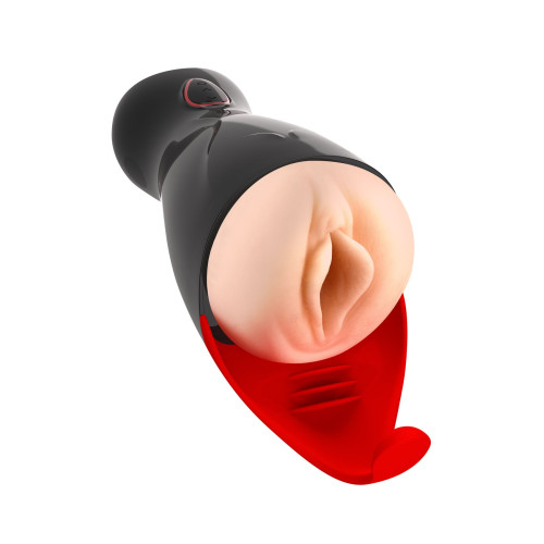 Премиум-вибромастурбатор Real Body - Real Sucking Pussy 2, всасывание, звук, стимуляция промежности