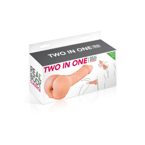 Насадка на член - мастурбатор Real Body Two In One