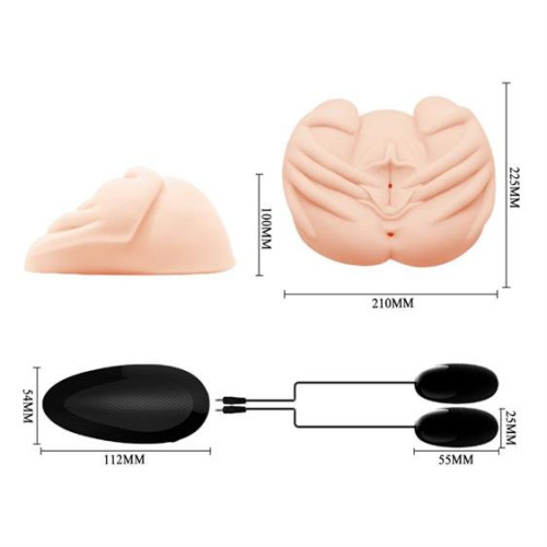 Мастурбатор Crazy Bull Lifelike Experience Vagina and Anal