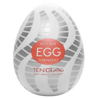 Мастурбатор-яйцо Tenga Egg Tornado со спирально-геометрическим рельефом Мастурбатор-яйцо Tenga Egg Tornado со спирально-геометрическим рельефом