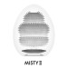 Мастурбатор-яйцо Tenga Egg Misty II, плотный TPE, пробник лубриканта 5 мл