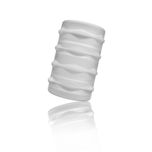 Мягкий мастурбатор Romp Mosh Transparent, двусторонний, сквозной, для пар и минета