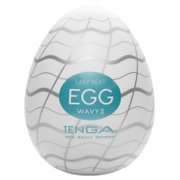 Мастурбатор-яйцо Tenga Egg Wavy II с двойным волнистым рельефом Мастурбатор-яйцо Tenga Egg Wavy II с двойным волнистым рельефом
