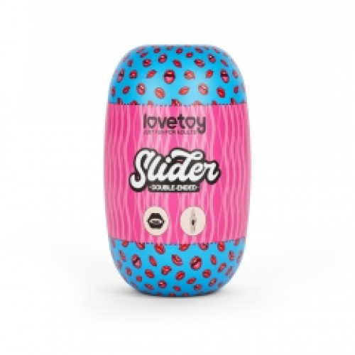 Мастурбатор LoveToy Slider DoubleLoveToyEnded Masturbator Mouth and Vagina Flesh