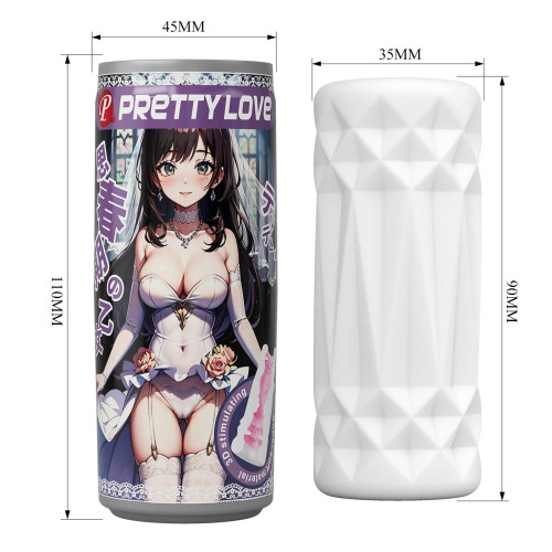 Мастурбатор Pretty Love Pop-Top Can Masturbator Purple