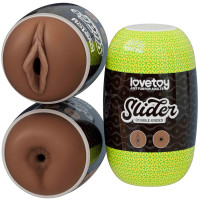 Мастурбатор LoveToy Slider DoubleLoveToyEnded Masturbator Vagina and Anus Brown Мастурбатор LoveToy Slider DoubleLoveToyEnded Masturbator Vagina and Anus Brown