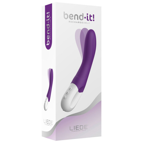 Вібратор точки G Liebe Bend It Rechargeable Purple, 10 режимів, дуже потужний, гнучкий стовбур
