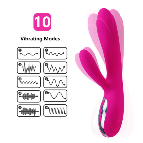 Вібратор B - Series Lyla Joker Heating Double Vibrating Massage Stick Fuchsia