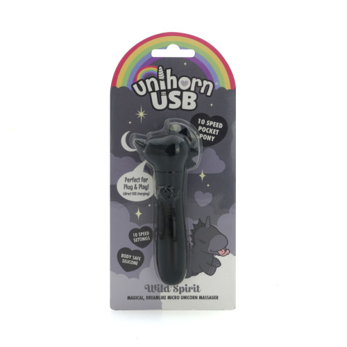 Вибратор-единорожка Unihorn USB Bullet - Wild Spirit, вибропуля, USB зарядка