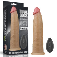 Вибратор LoveToy DualLoveToyLayered Silicone Rotator 9 Flesh