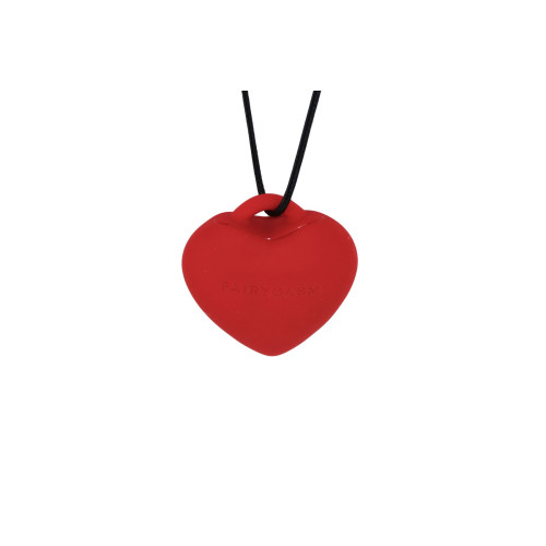 Мінівібратор «Сердечко» FairyGasm PleasureStone red, 9 режимів, на шнурку