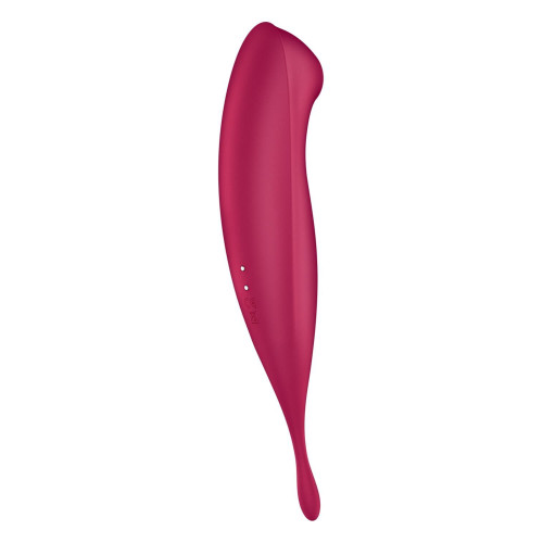 Смарт-вибратор для клитора с вакуумной стимуляцией Satisfyer Twirling Pro+ dark red