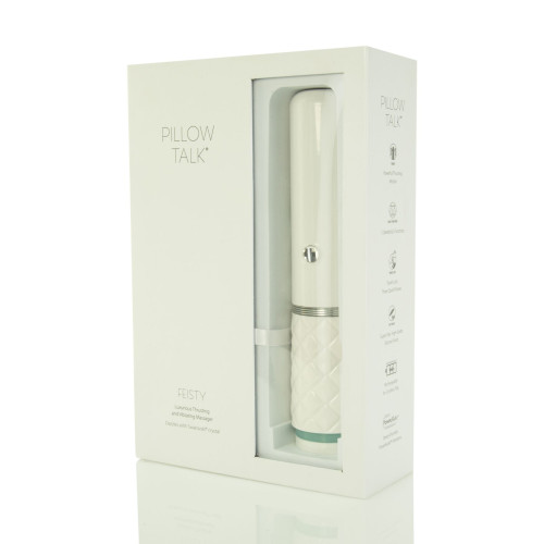 Роскошный вибратор-пульсатор с присоской Pillow Talk Feisty Thrusting Vibrator Бирюзовый