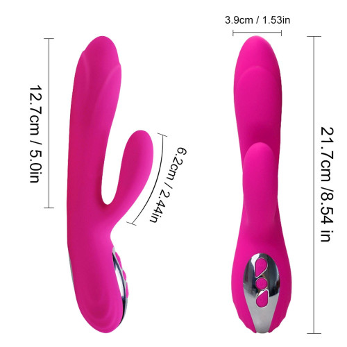 Вібратор B - Series Lyla Joker Heating Double Vibrating Massage Stick Fuchsia