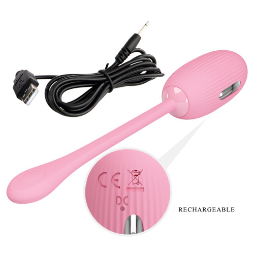 Виброяйцо Pretty Love Doreen Electric Shock Egg Pink (App)
