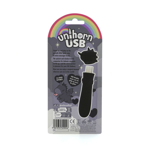 Вибратор-единорожка Unihorn USB Bullet - Wild Spirit, вибропуля, USB зарядка