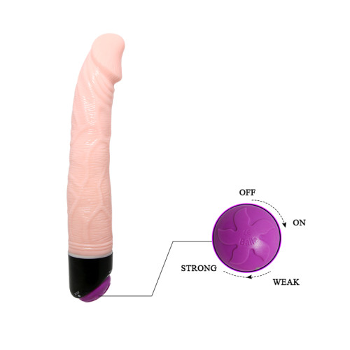 Вибратор LyBaile Waves Of Pleasure Fantasy Vibe Flesh, 23 см