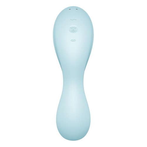 Вакуумний смарт-стимулятор із вібрацією Satisfyer Curvy Trinity 5 (Blue), керування зі смартфона