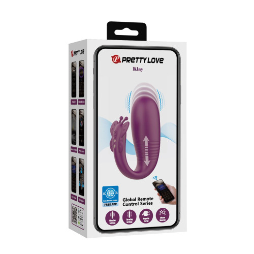 Вибростимулятор Pretty Love Klay Dark Purple