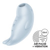 Вакуумный клиторальный стимулятор с вибрацией Satisfyer Seal You Soon, 2 независимых мотора