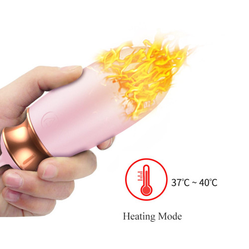 Виброяйцо B - Series Fox Vibrating Silicone Love Egg, USB, 10 Function, Heating, Voice Control Pink