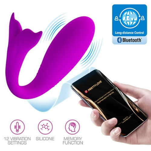Вібратор Pretty Love Jayleen Stimulator Purple (App)