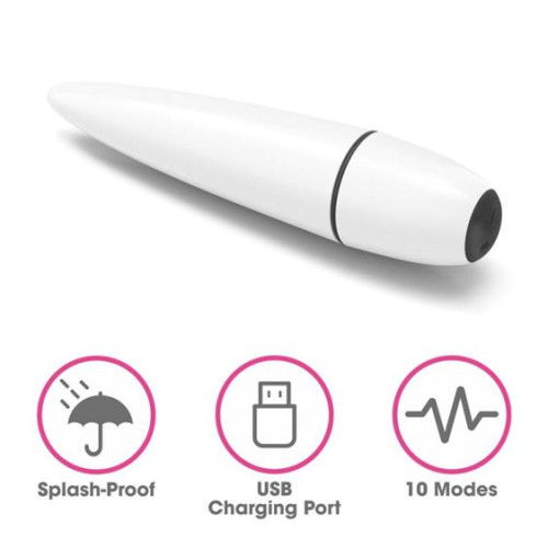 Віброкуля LoveToy IJOY Rechargeable Power Play White